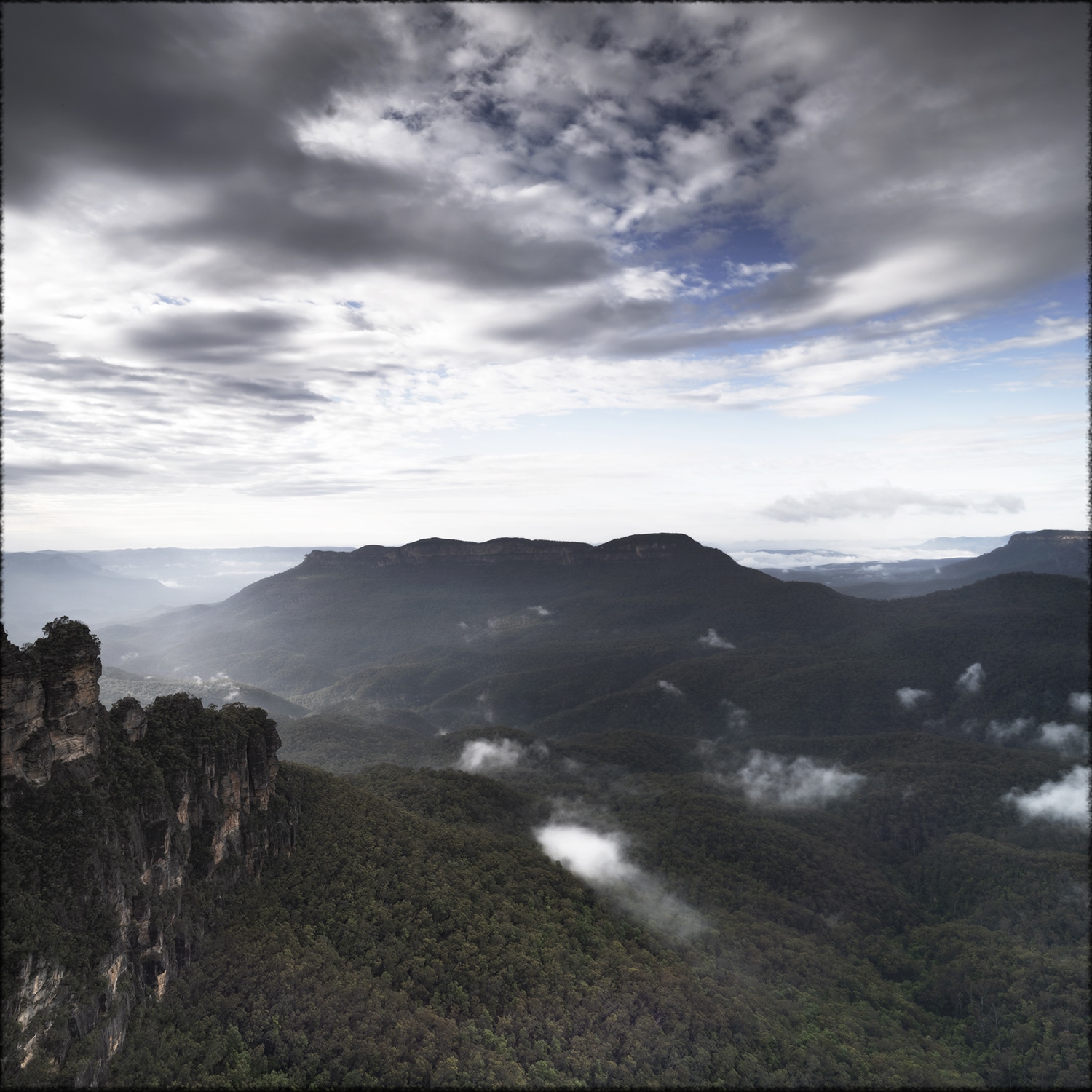 Tracy Ponich: <em>From Here to There</em>, photographic print  on cotton fibre  paper, Tasmanian Oak frame with museum glass, 64 x 64 cm.