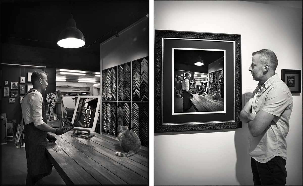 Tracy Ponich, Portrait of Neil (x3), Blue Mountains Cultural Centre 2021, Katoomba